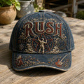 Rush 2112 Vintage Embroidered Denim Cap