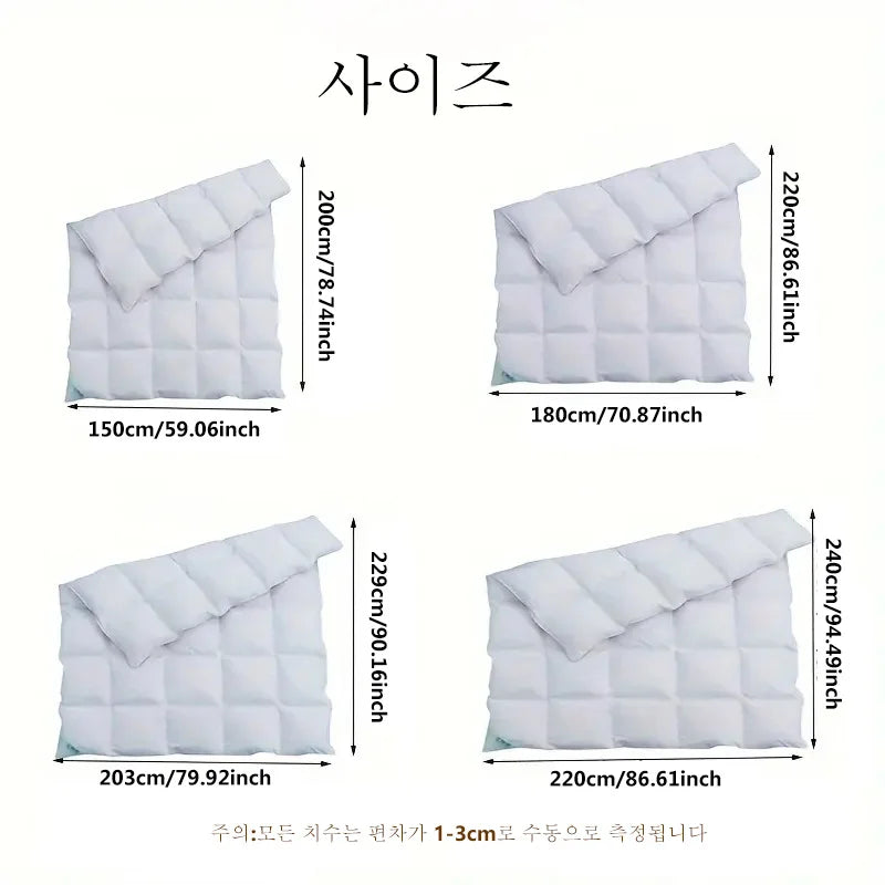 hotel style Comforter Queen KingLightweight fluffy comfortable and breathable soft winter quilt very warm 220x240 Quilts blanket