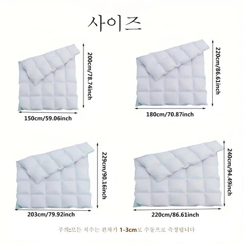 hotel style Comforter Queen KingLightweight fluffy comfortable and breathable soft winter quilt very warm 220x240 Quilts blanket