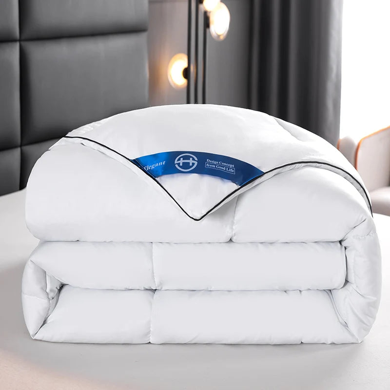 hotel style Comforter Queen KingLightweight fluffy comfortable and breathable soft winter quilt very warm 220x240 Quilts blanket