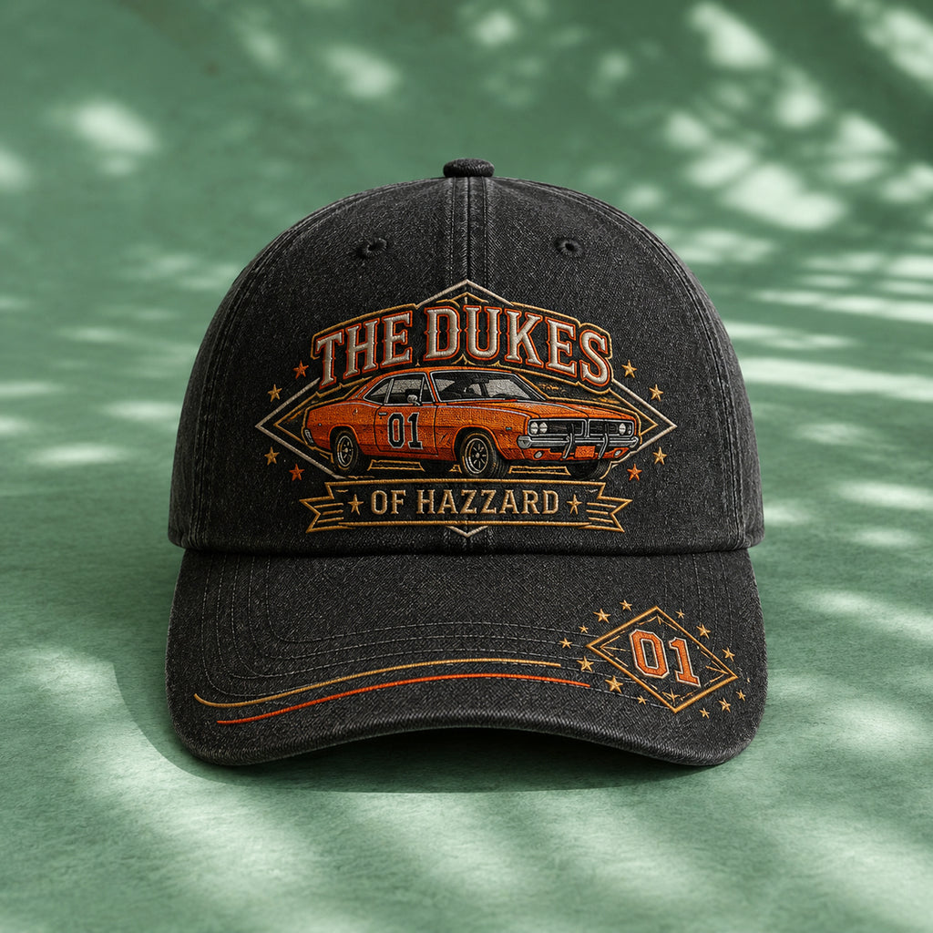 The Dukes of Hazzard General Lee Embroidered Denim Cap