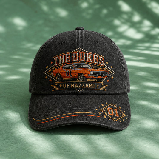 The Dukes of Hazzard General Lee Embroidered Denim Cap