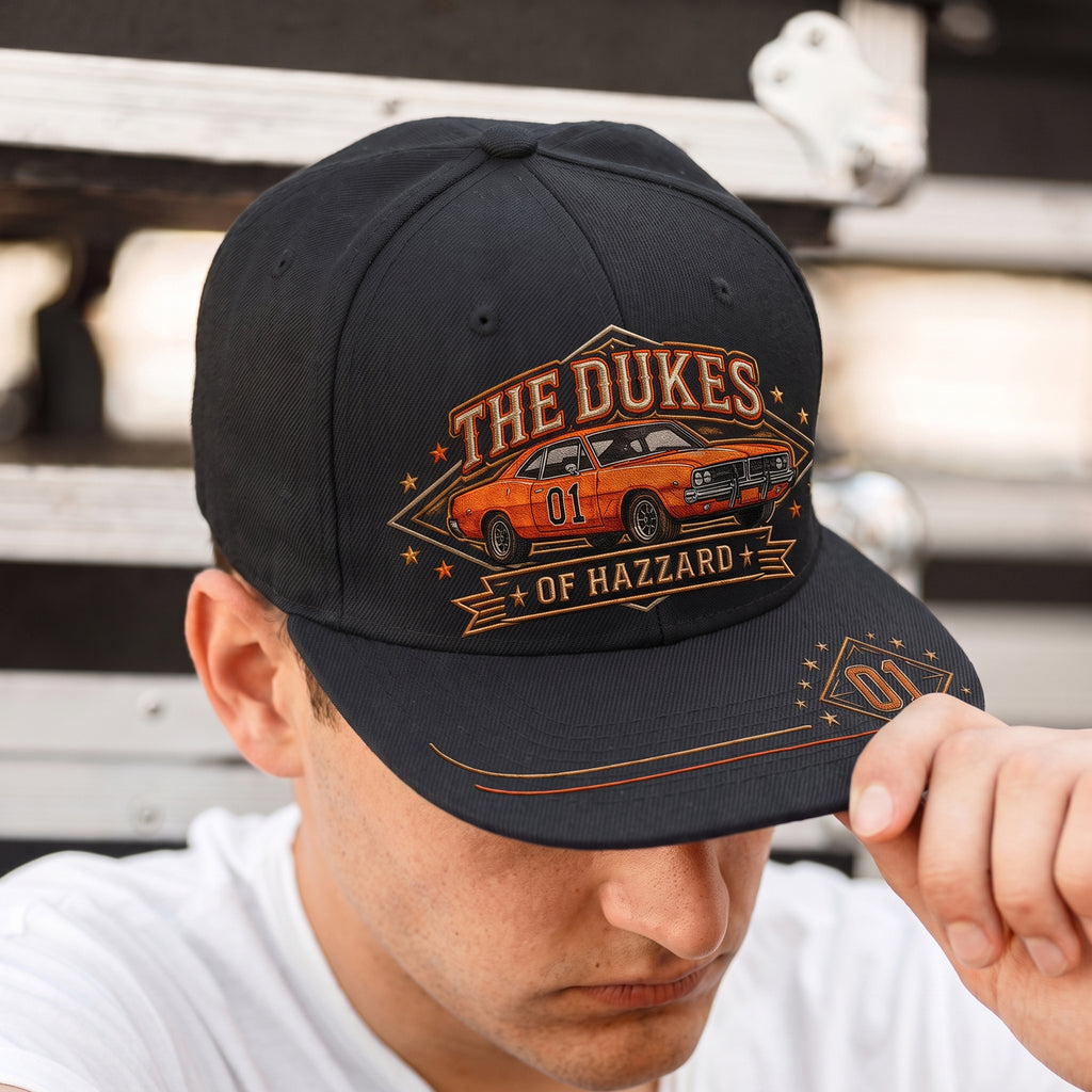 The Dukes of Hazzard General Lee Embroidered Denim Cap