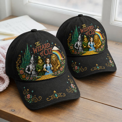 The Wizard of Oz Classic Characters Embroidered Denim Cap